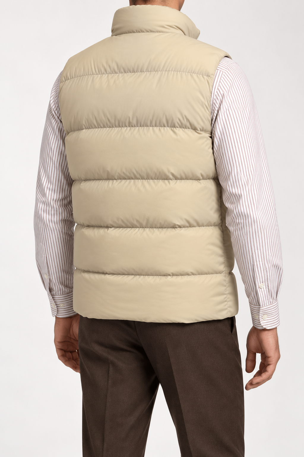 FP — Cream Padded Full-Zip Gilet — back