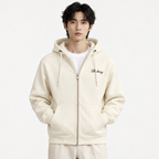 BRBRY — Cream Check-Script Full-Zip Hoodie