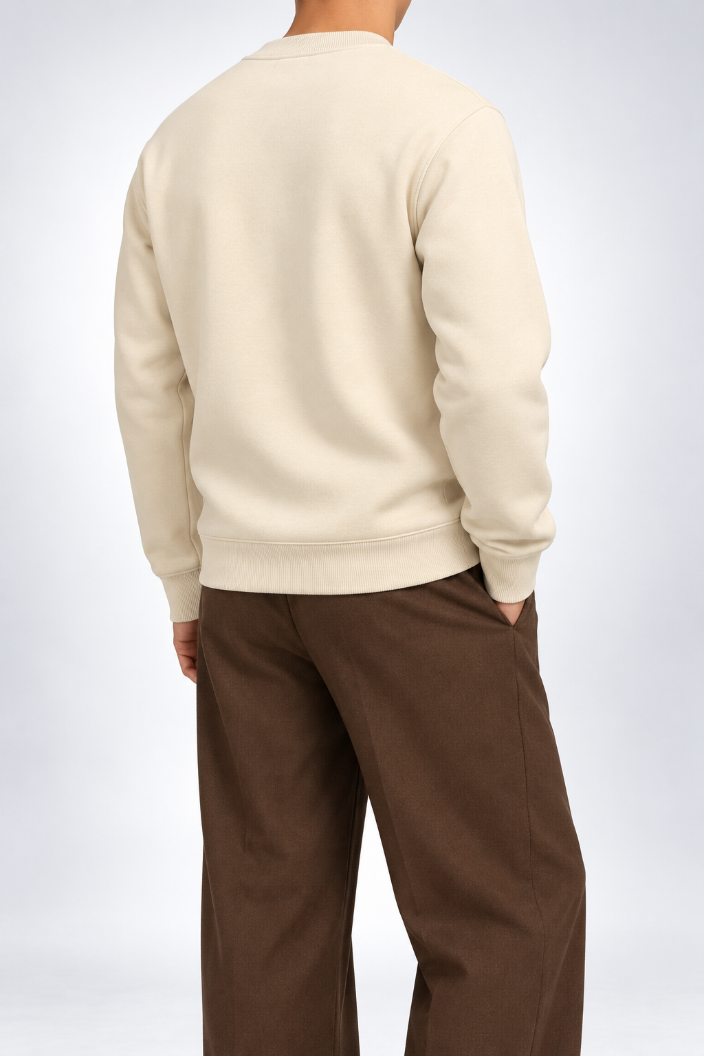 AX — Cream Logo Crew-Neck Sweatshirt — additional