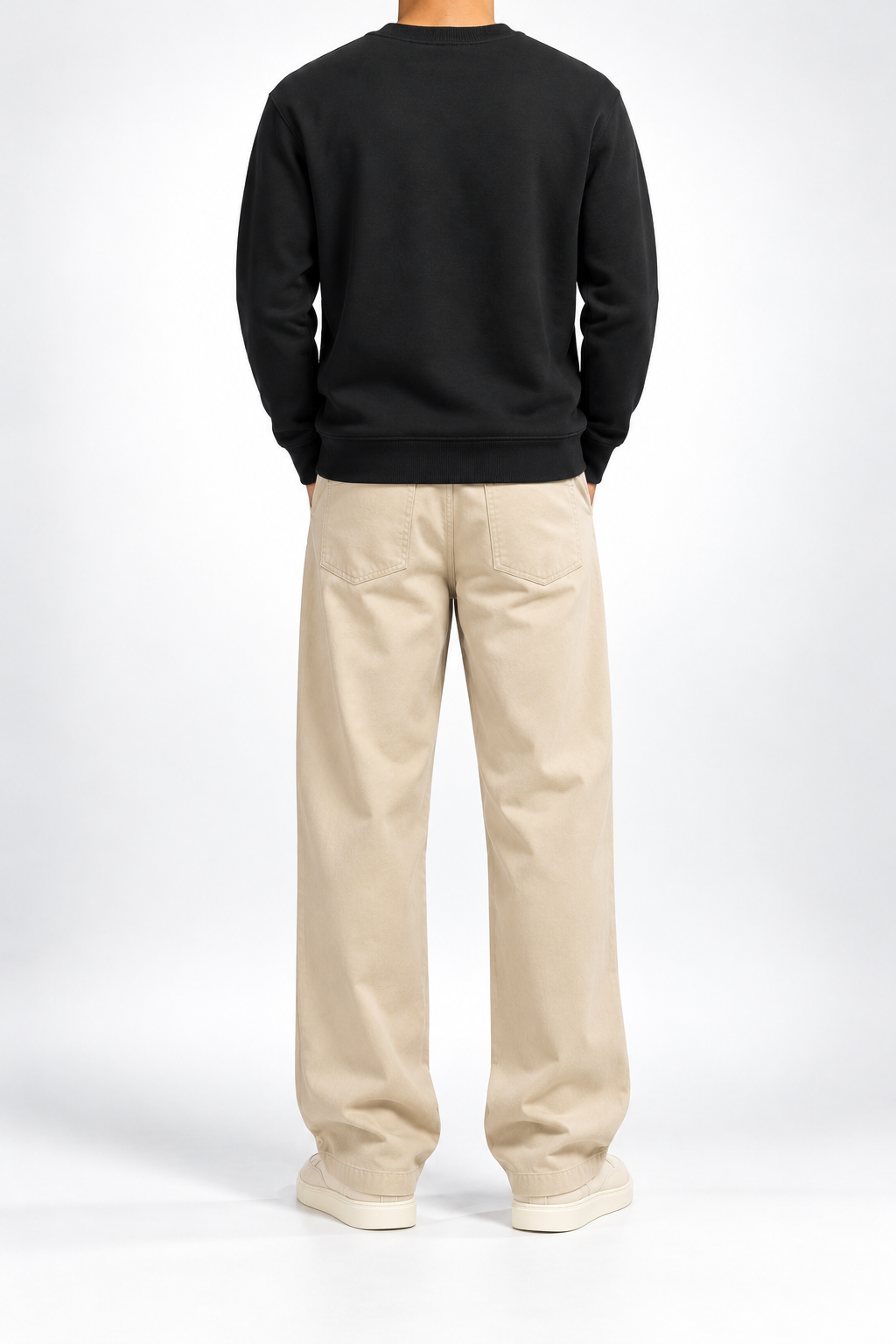 CCH — Black Dinosaur Graphic Crew-Neck Sweatshirt — back