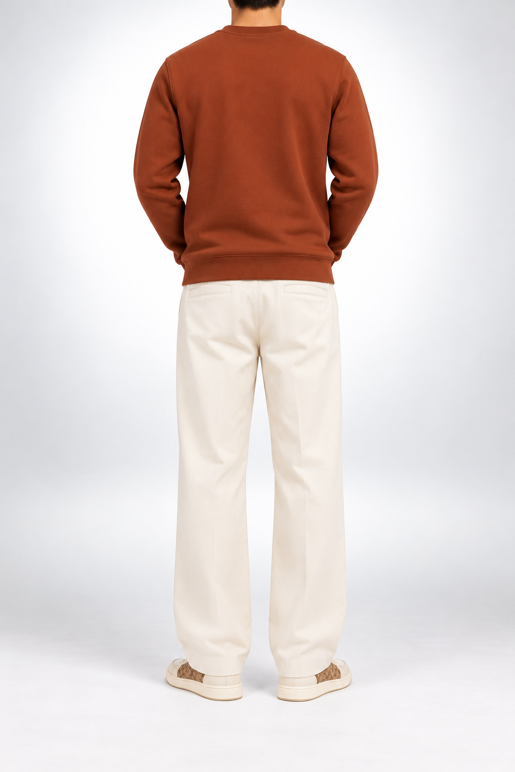 CCH — Rust New-York Horse-And-Carriage Sweatshirt — back