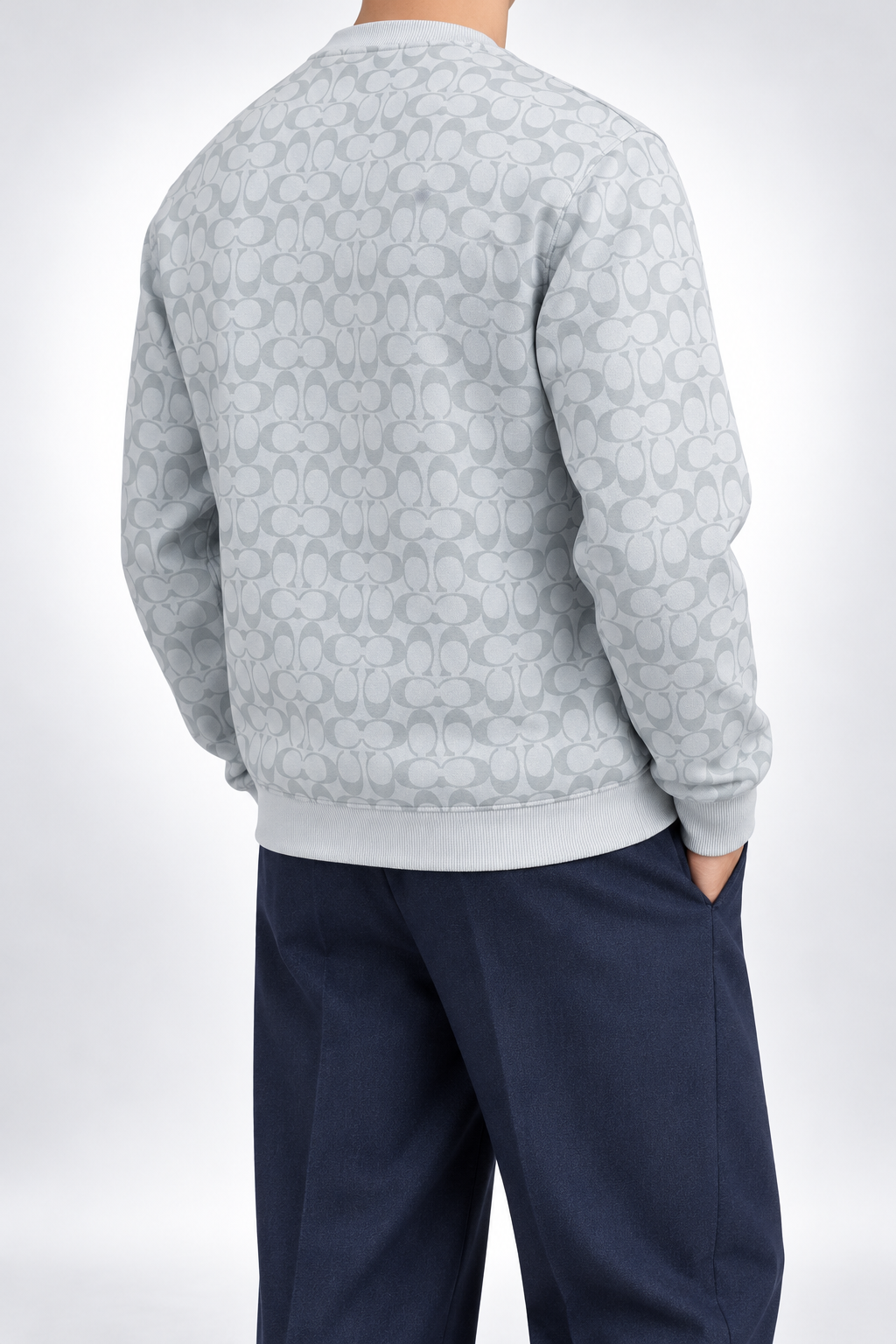 CCH — Ice-Grey Signature-Monogram Crew-Neck Sweatshirt — additional