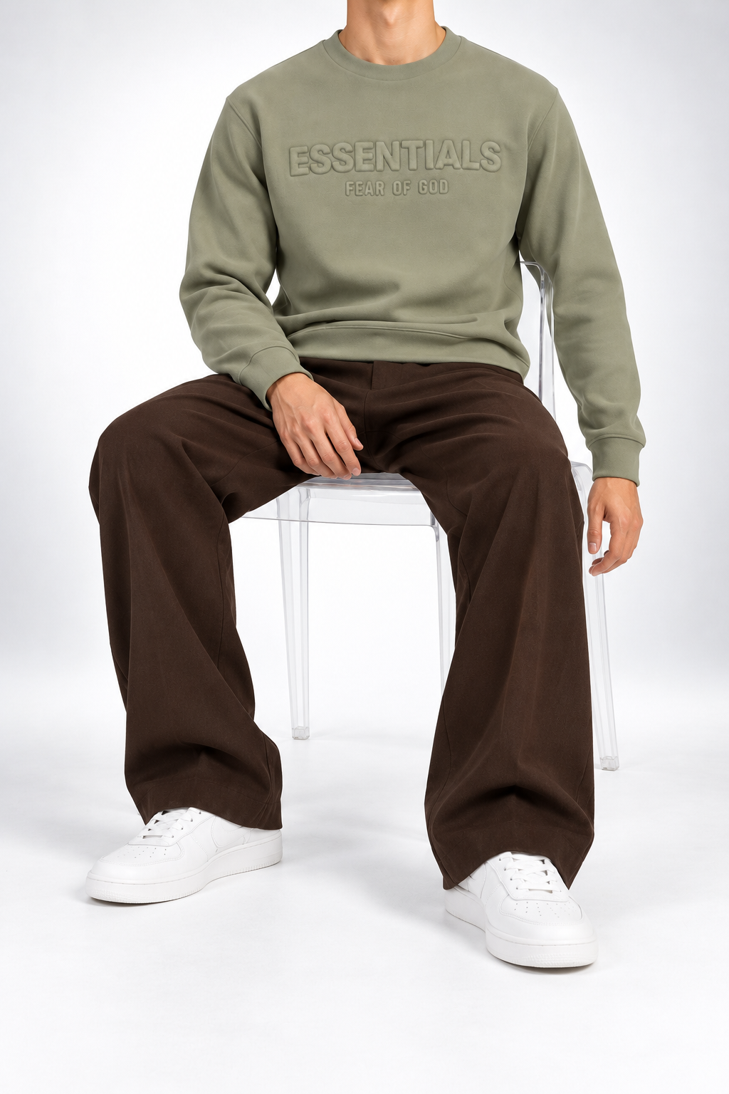 ESS — Sage Tonal-Logo Sweatshirt — additional