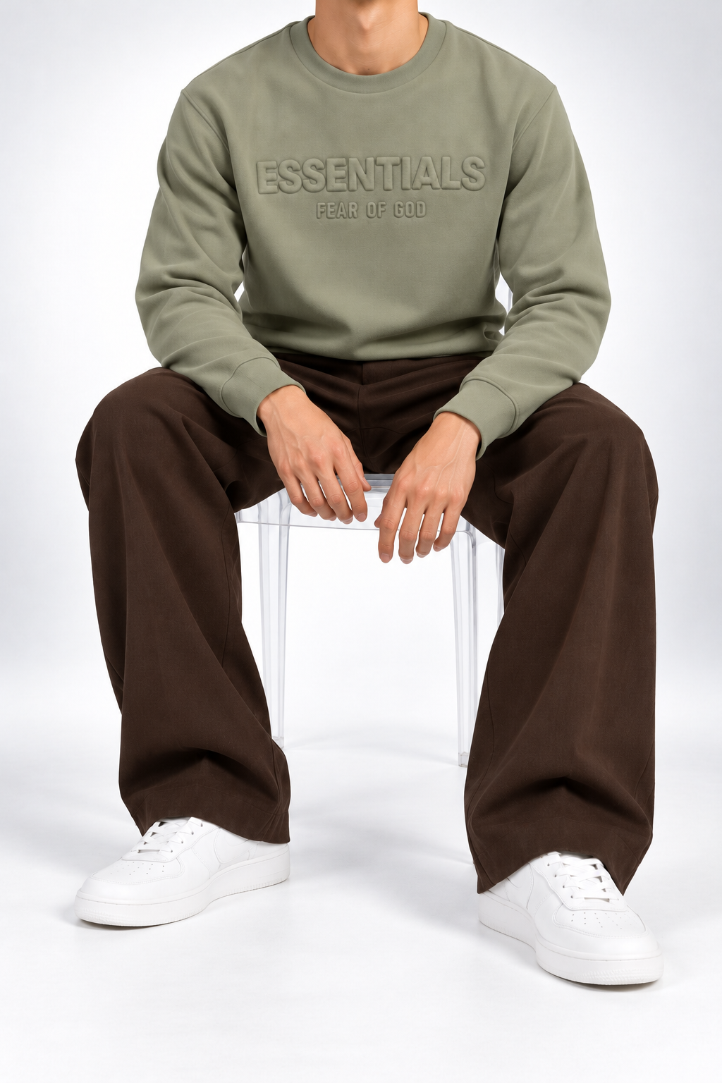 ESS — Sage Tonal-Logo Sweatshirt — additional