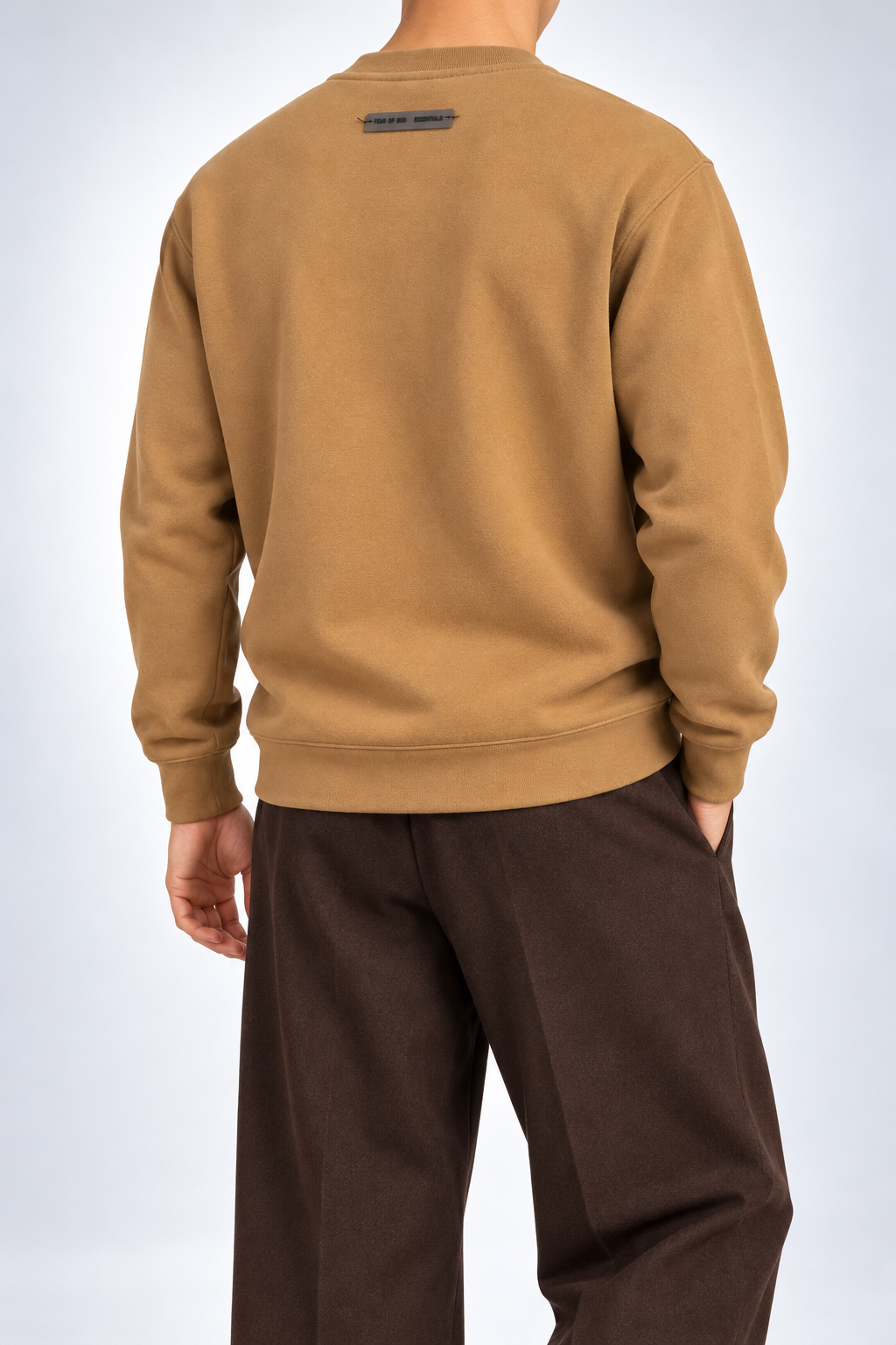 ESS — Camel Tonal-Logo Sweatshirt — additional