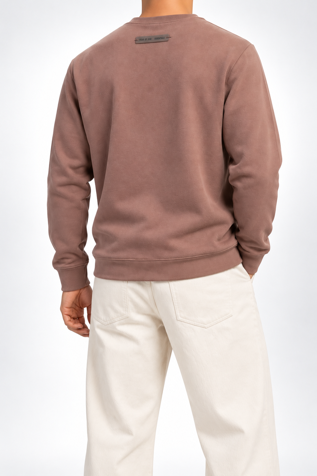 ESS — Dusty-Rose Tonal-Logo Sweatshirt — additional