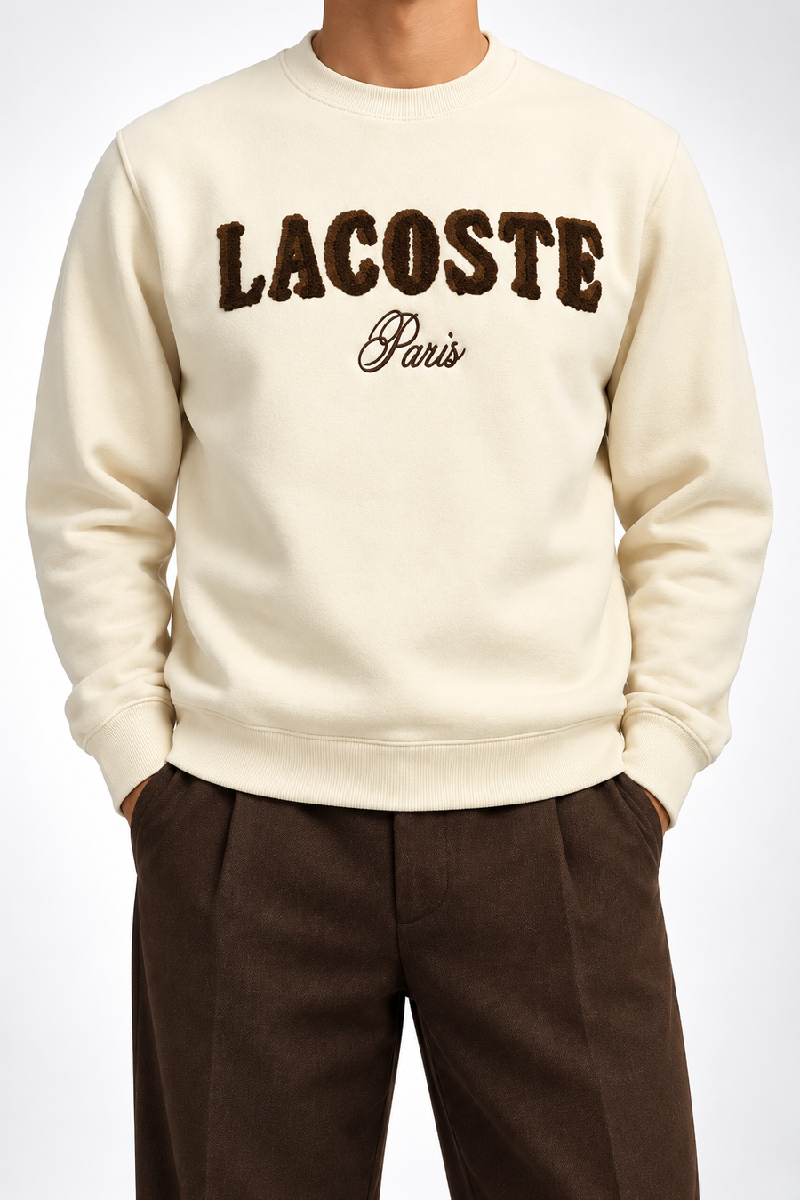 LCST — Cream Paris-Logo Crew-Neck Sweatshirt — additional
