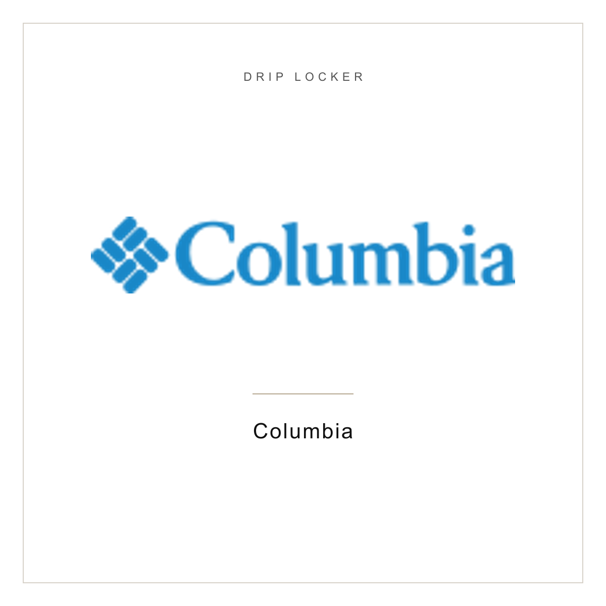Columbia brand card