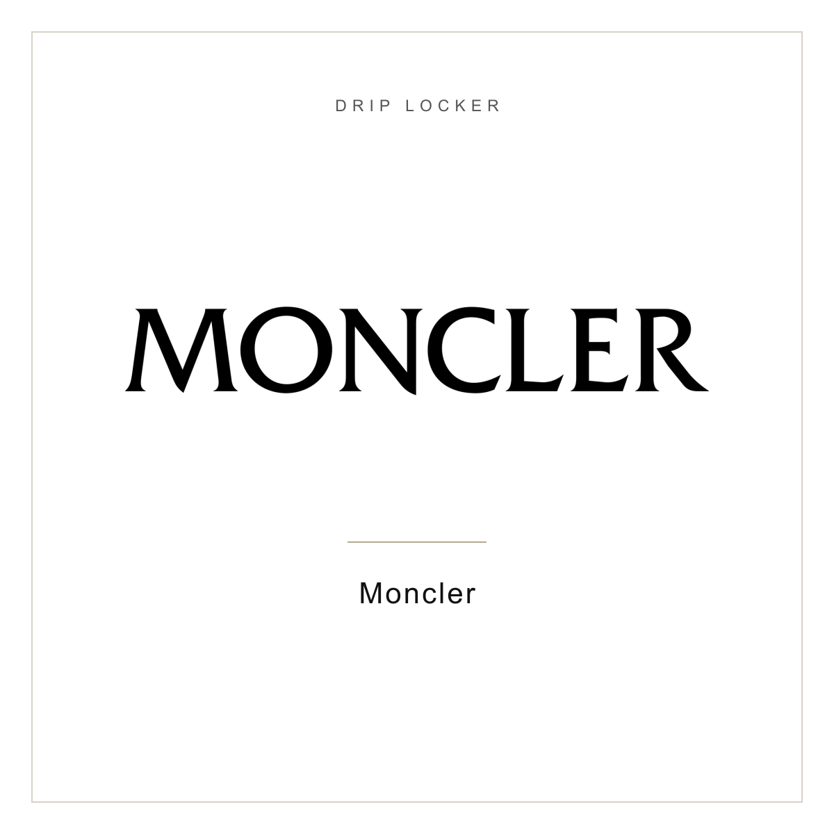 Moncler brand card